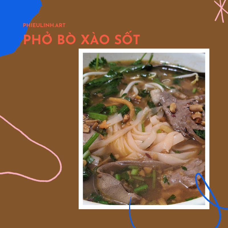 Phở bò xào sốt Bắc Giang