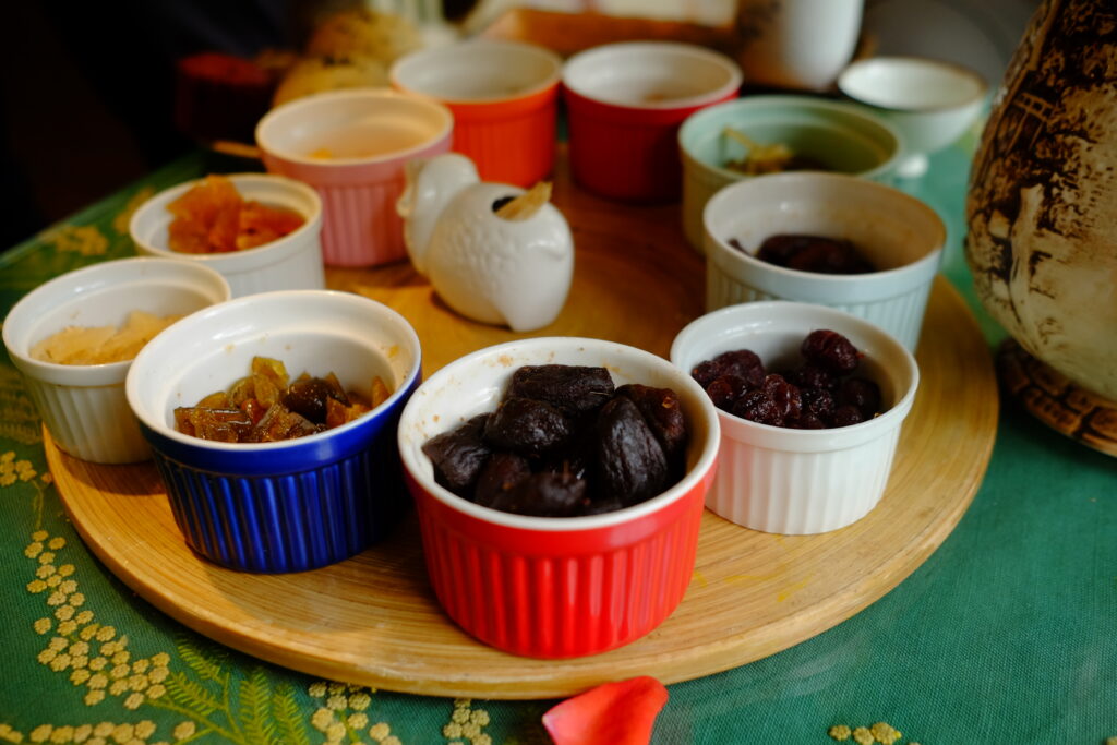 mứt ở tiệm bánh thanh châu